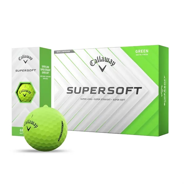 Callaway Supersoft Green Golf Balls - Callaway Supersoft Green Golf Balls - Image 0 of 4