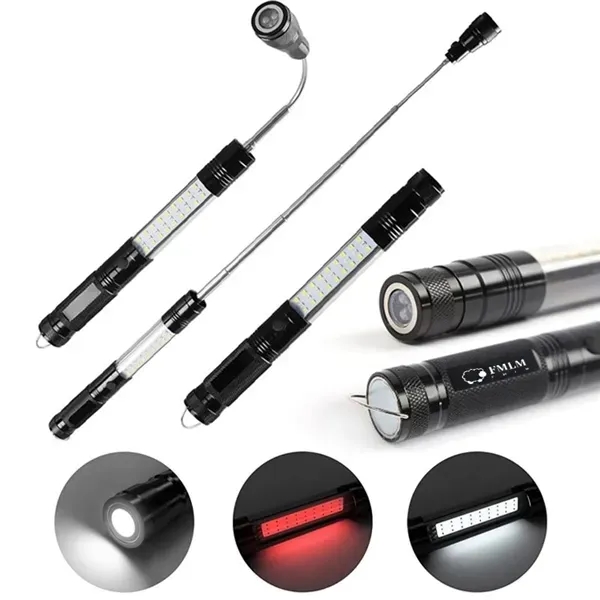 Telescopic Magnetic COB LED Flashlight w/Sidelight - Telescopic Magnetic COB LED Flashlight w/Sidelight - Image 1 of 1