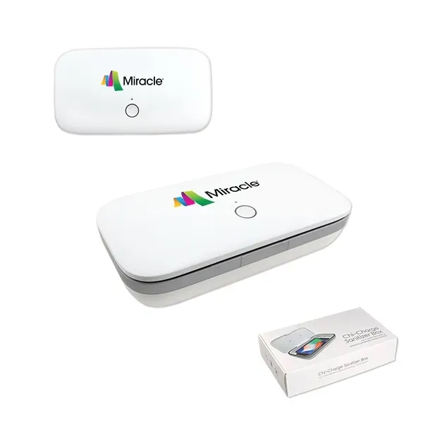 Chi-Charge UV-C Phone Sanitizer Box Charging Station - Chi-Charge UV-C Phone Sanitizer Box Charging Station - Image 0 of 0