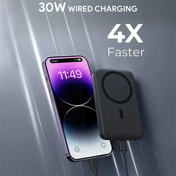 Aukey 10,000 mAh 30W MagSafe Power Bank - Aukey 10,000 mAh 30W MagSafe Power Bank - Image 10 of 18