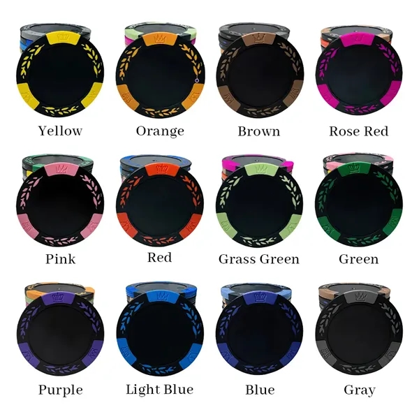 Clay Poker Chips Wheat Ear - Clay Poker Chips Wheat Ear - Image 1 of 15