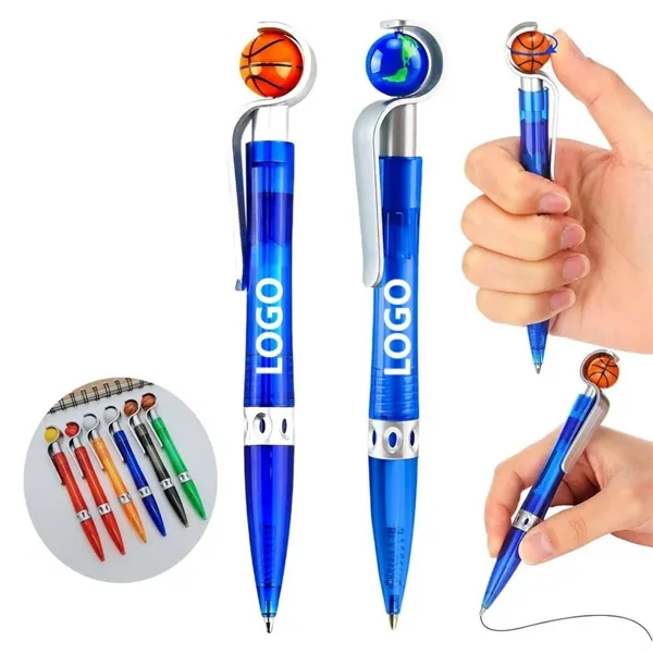 Novelty Stress-Relief Basketball Ballpoint Pen - Novelty Stress-Relief Basketball Ballpoint Pen - Image 0 of 4