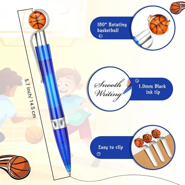 Novelty Stress-Relief Basketball Ballpoint Pen - Novelty Stress-Relief Basketball Ballpoint Pen - Image 2 of 4