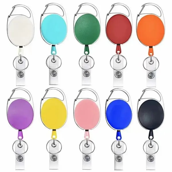 Retractable Badge Holder Keychain with Clip - Retractable Badge Holder Keychain with Clip - Image 5 of 6