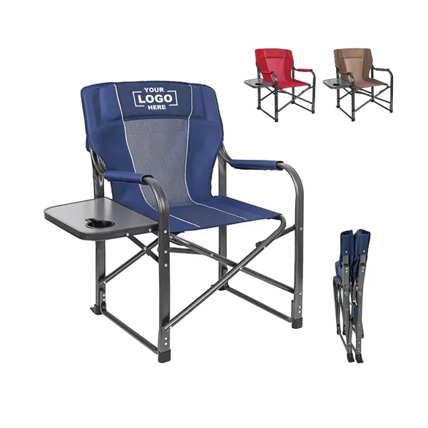 Portable Folding Camping Chair with Side Table - Portable Folding Camping Chair with Side Table - Image 0 of 5