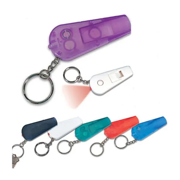 Safety Whistle Flashlight Keychain - Safety Whistle Flashlight Keychain - Image 1 of 3