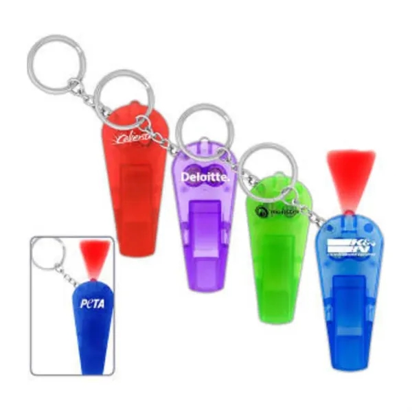 Safety Whistle Flashlight Keychain - Safety Whistle Flashlight Keychain - Image 2 of 3