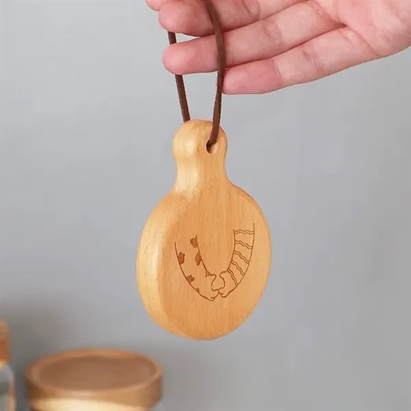 Eco Friendly Magnetic Wooden Bottle Opener w/Hanging Hole - Eco Friendly Magnetic Wooden Bottle Opener w/Hanging Hole - Image 2 of 3