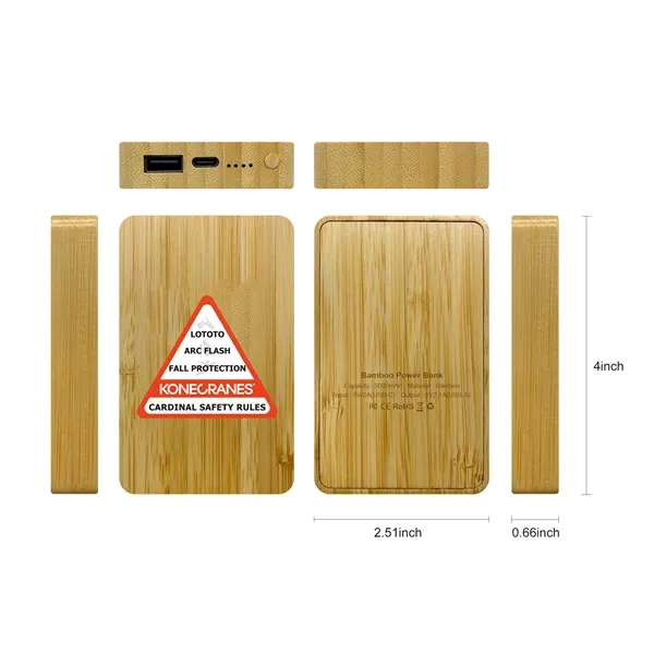 Bamboo Power Bank 5000mAh - Bamboo Power Bank 5000mAh - Image 1 of 7