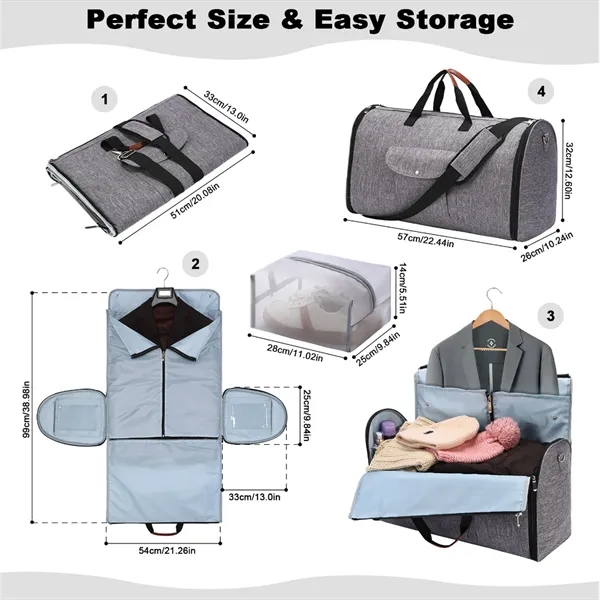 55 L Travel Garment Duffel Carry on Business Trips Bags - 55 L Travel Garment Duffel Carry on Business Trips Bags - Image 2 of 8