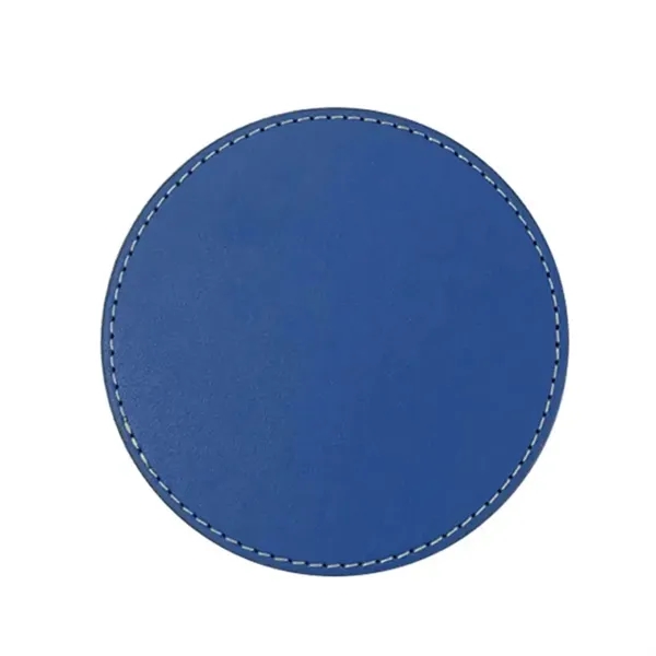 Vintage Round Leather Coaster - Vintage Round Leather Coaster - Image 9 of 10