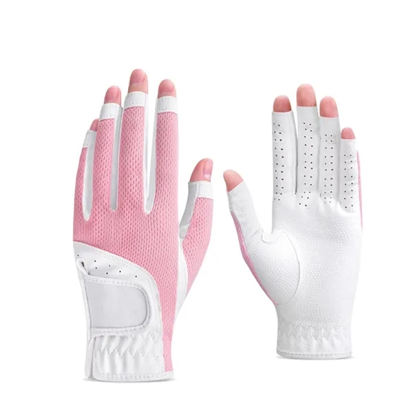 Golf Fingerless Breathable Mesh Sun Protection Gloves - Golf Fingerless Breathable Mesh Sun Protection Gloves - Image 4 of 6