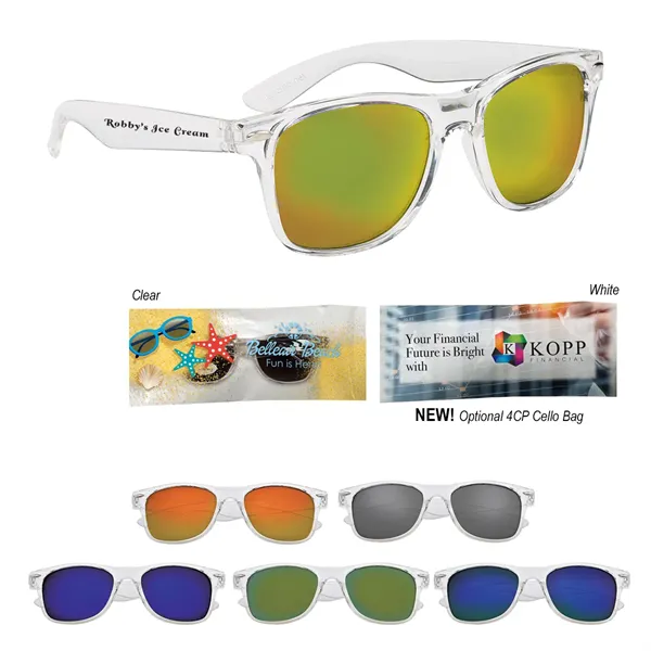 Crystalline Mirrored Malibu Sunglasses - Crystalline Mirrored Malibu Sunglasses - Image 0 of 21