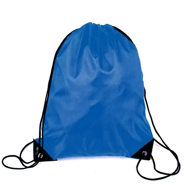 210D Polyester Cinch Drawstring Backpack - 210D Polyester Cinch Drawstring Backpack - Image 4 of 7