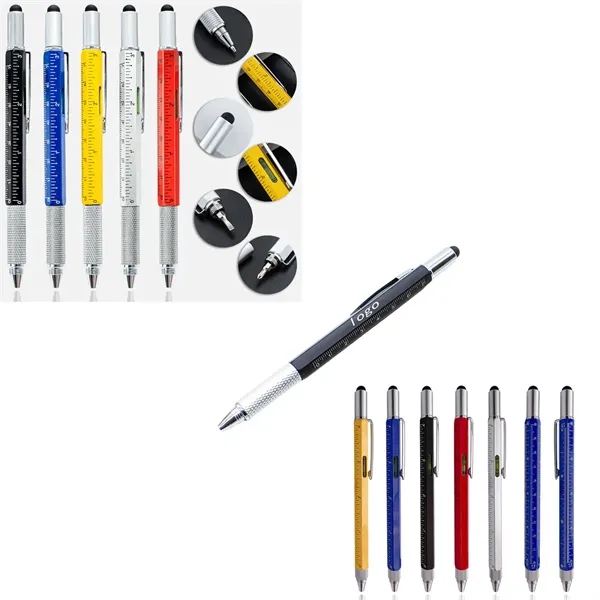 Custom 6-in-1 Multitool Tech Tool Pen - Custom 6-in-1 Multitool Tech Tool Pen - Image 0 of 1