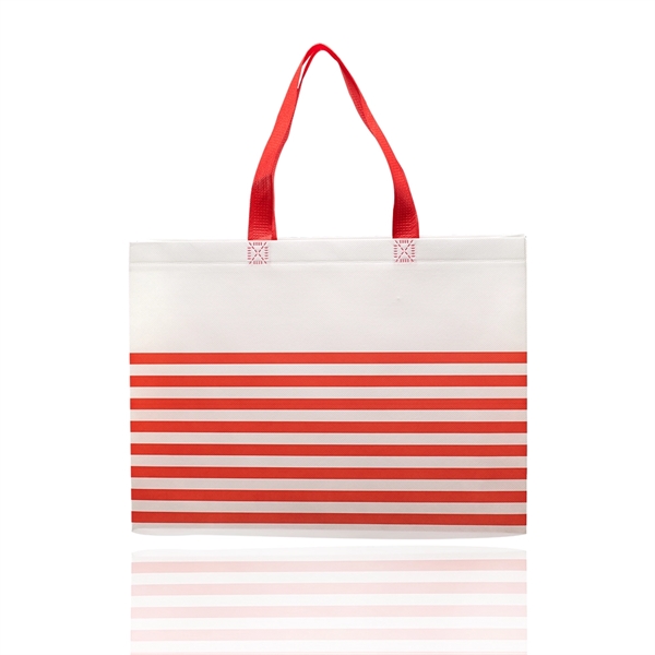 Seaside Striped Tote Bags - Seaside Striped Tote Bags - Image 2 of 3