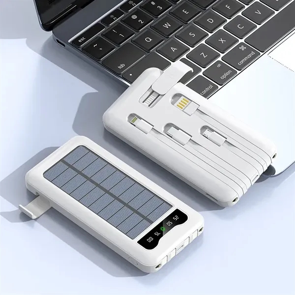4in1 Portable Power Bank Solar Charger External Battery Pack - 4in1 Portable Power Bank Solar Charger External Battery Pack - Image 1 of 4