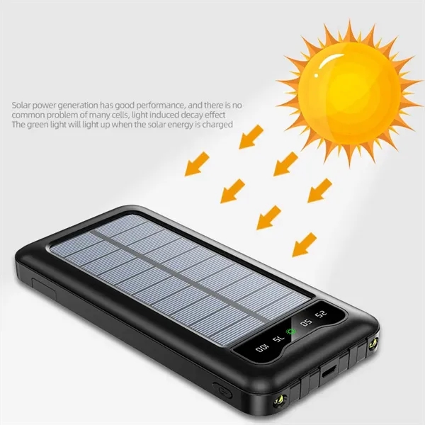 4in1 Portable Power Bank Solar Charger External Battery Pack - 4in1 Portable Power Bank Solar Charger External Battery Pack - Image 3 of 4