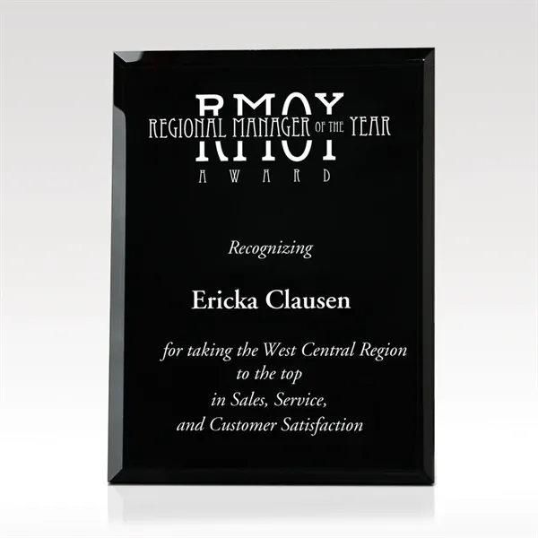 Black Pearl - Glass - Plaque