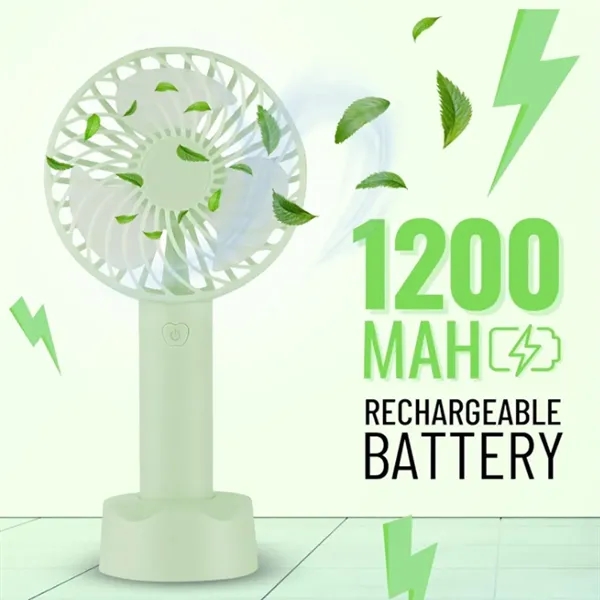 Usb Rechargeable Handheld Fan - Usb Rechargeable Handheld Fan - Image 3 of 4