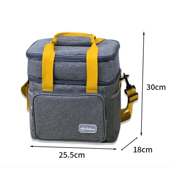 Double-Layer Insulated Lunch Bag - Double-Layer Insulated Lunch Bag - Image 1 of 4