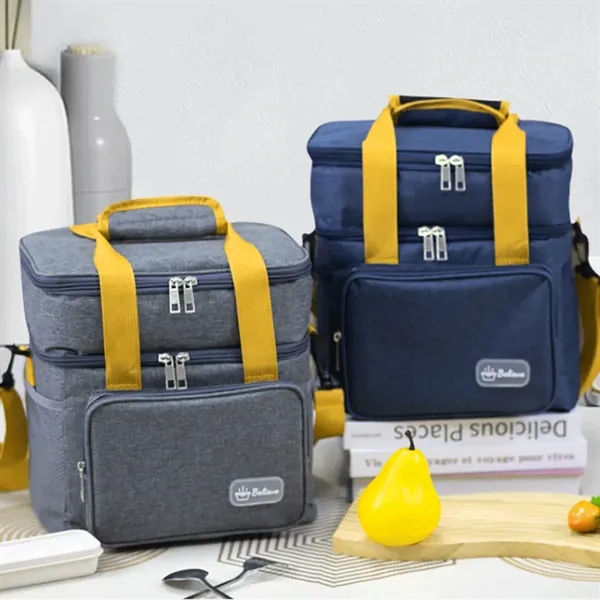 Double-Layer Insulated Lunch Bag - Double-Layer Insulated Lunch Bag - Image 4 of 4