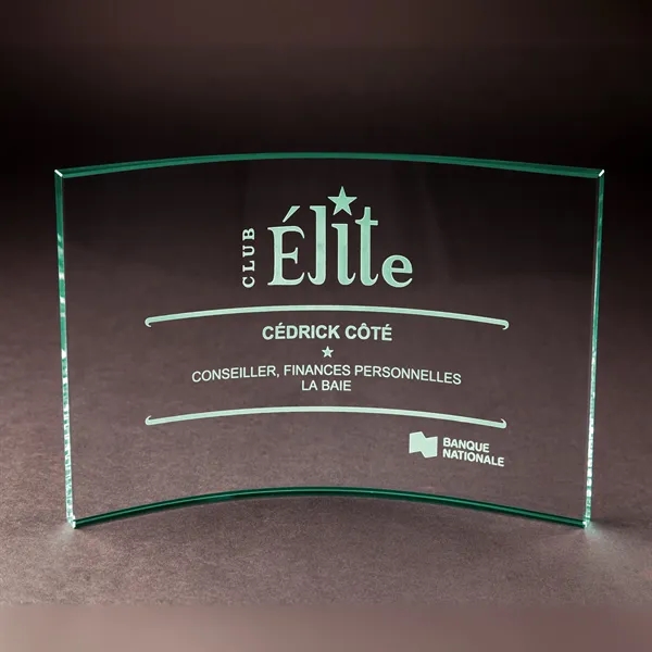 Jade Glass Crescent Award - Jade Glass Crescent Award - Image 0 of 4