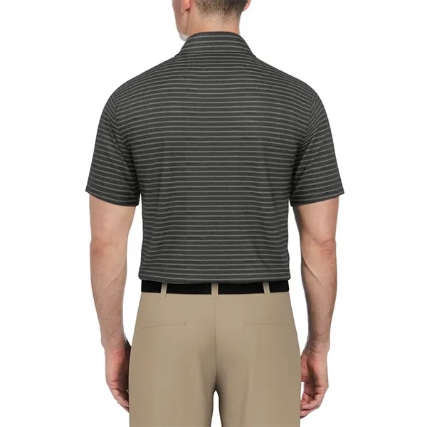 PGA Tour Heather Feeder Stripe Men's Polo - PGA Tour Heather Feeder Stripe Men's Polo - Image 1 of 8