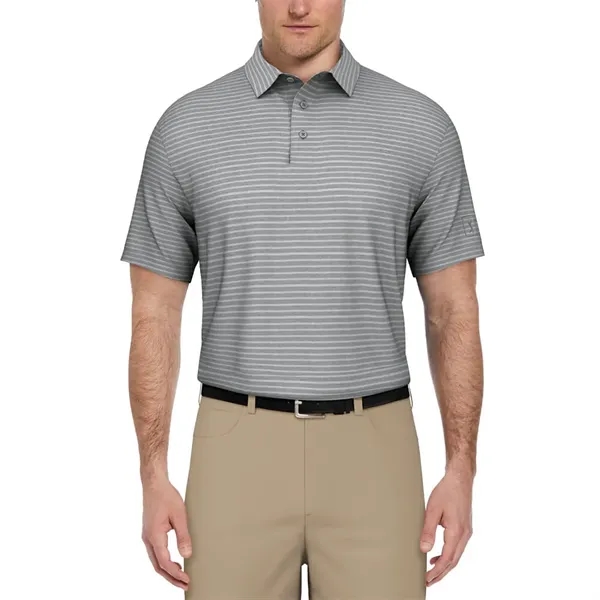 PGA Tour Heather Feeder Stripe Men's Polo - PGA Tour Heather Feeder Stripe Men's Polo - Image 5 of 8