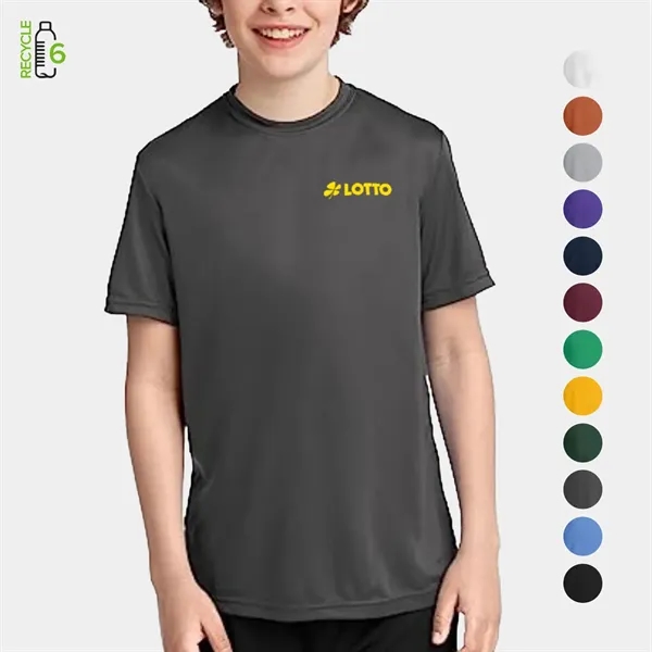 REPREVE® - Youth rPET Performance Short Sleeve T-Shirt - REPREVE® - Youth rPET Performance Short Sleeve T-Shirt - Image 0 of 14