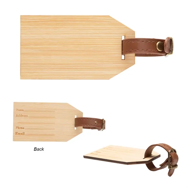 Outbound Bamboo Luggage Tag - Outbound Bamboo Luggage Tag - Image 2 of 3