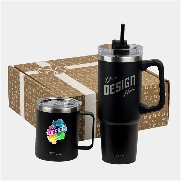 TiTUS® 30oz TravelMug with Straw & 12 oz Mug Gift Set - TiTUS® 30oz TravelMug with Straw & 12 oz Mug Gift Set - Image 0 of 0