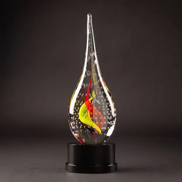 Taurino Art Glass Sculpture with Base