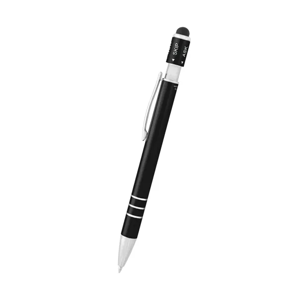 Recycled Aluminum Spin Game Top Pen With Stylus - Recycled Aluminum Spin Game Top Pen With Stylus - Image 8 of 20