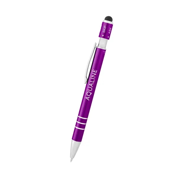 Recycled Aluminum Spin Game Top Pen With Stylus - Recycled Aluminum Spin Game Top Pen With Stylus - Image 12 of 20