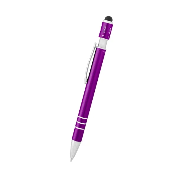 Recycled Aluminum Spin Game Top Pen With Stylus - Recycled Aluminum Spin Game Top Pen With Stylus - Image 13 of 20