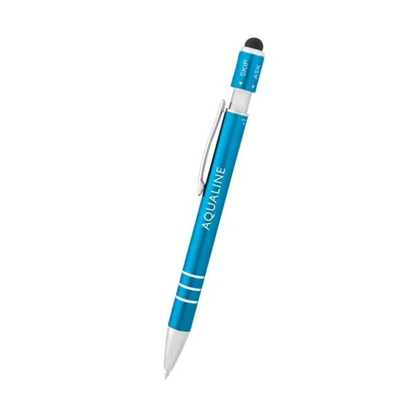 Recycled Aluminum Spin Game Top Pen With Stylus - Recycled Aluminum Spin Game Top Pen With Stylus - Image 18 of 20