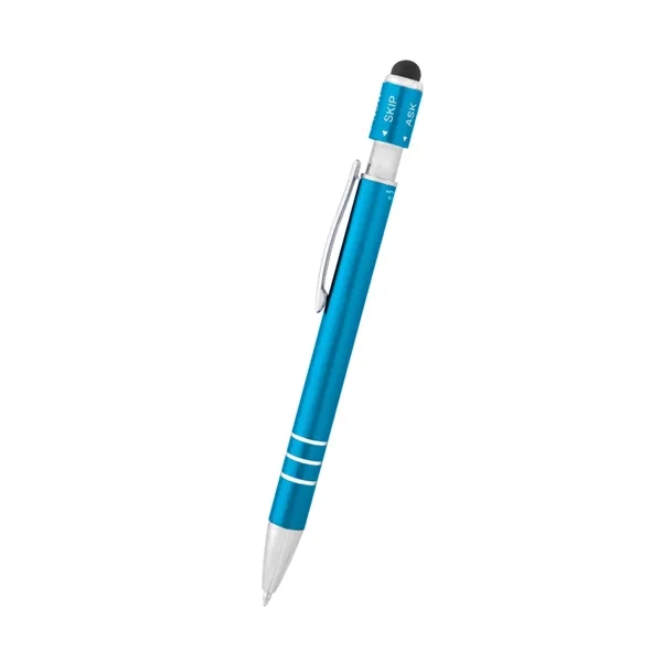 Recycled Aluminum Spin Game Top Pen With Stylus - Recycled Aluminum Spin Game Top Pen With Stylus - Image 19 of 20