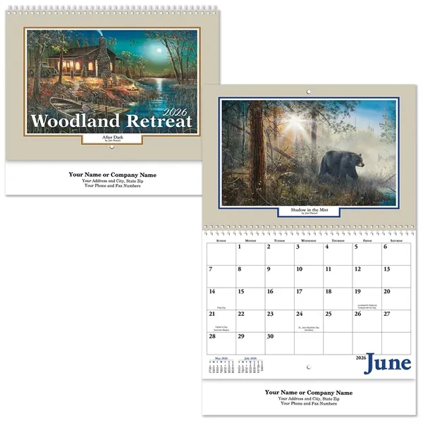 Woodland Retreat Spiral Wall Calendar - Woodland Retreat Spiral Wall Calendar - Image 0 of 1