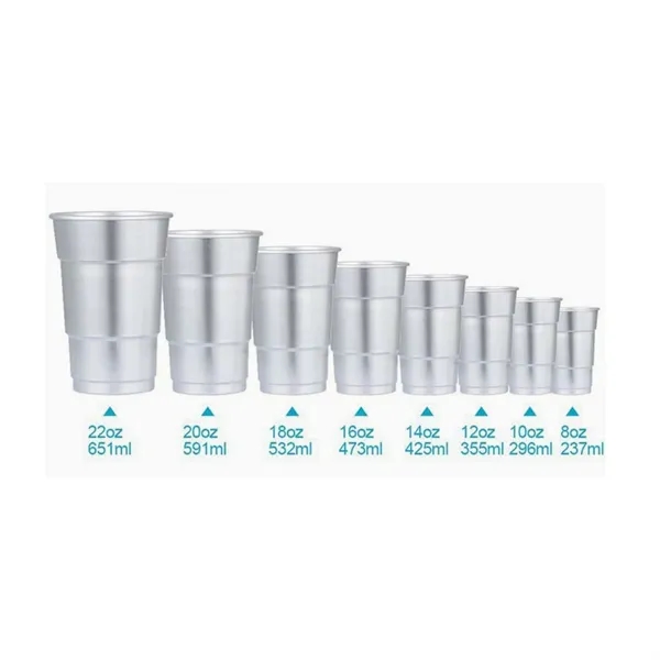 16 Oz Reusable Aluminum Beer Mug - 16 Oz Reusable Aluminum Beer Mug - Image 3 of 3