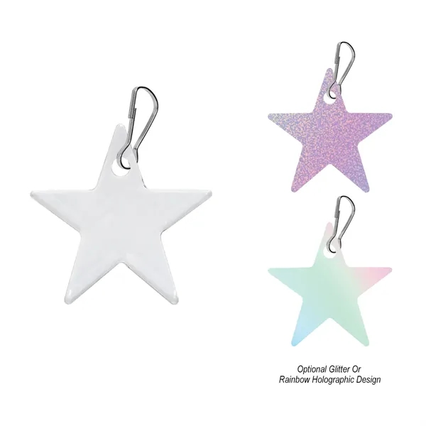 Acrylic Zipper Pull - Star
