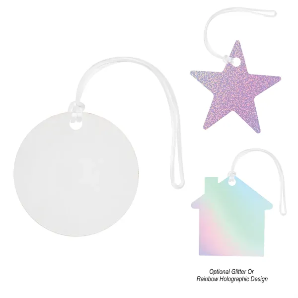 Acrylic Bag Tag - Custom Shape 4"