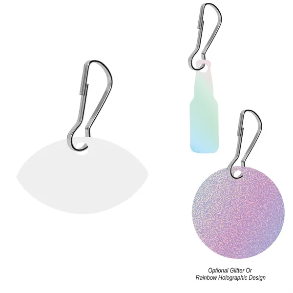 Acrylic Zipper Pull - Custom Shape 2" - Acrylic Zipper Pull - Custom Shape 2" - Image 2 of 2