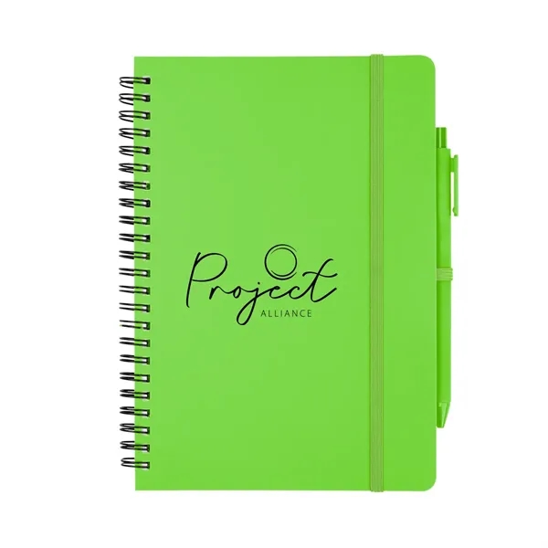 REPREVE® Recycled Spiral Notebook with Pen - REPREVE® Recycled Spiral Notebook with Pen - Image 8 of 10