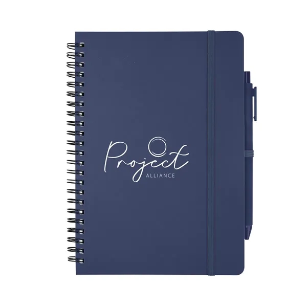 REPREVE® Recycled Spiral Notebook with Pen - REPREVE® Recycled Spiral Notebook with Pen - Image 9 of 10