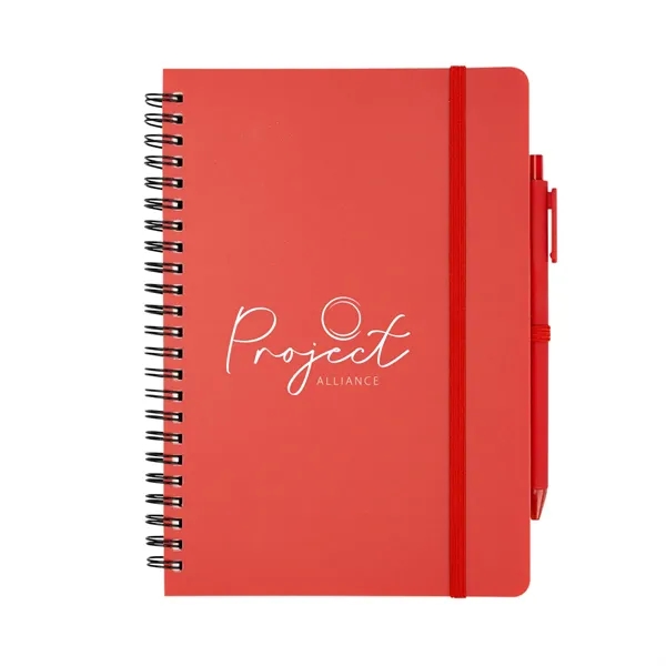 REPREVE® Recycled Spiral Notebook with Pen - REPREVE® Recycled Spiral Notebook with Pen - Image 10 of 10