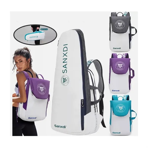 Multifunctional Outdoor Sports Tennis Bag with Shoe Packet - Multifunctional Outdoor Sports Tennis Bag with Shoe Packet - Image 0 of 8