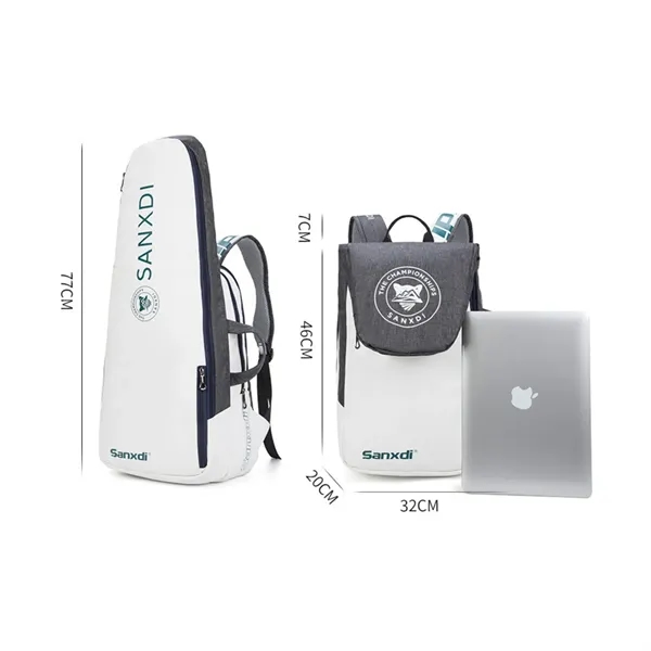 Multifunctional Outdoor Sports Tennis Bag with Shoe Packet - Multifunctional Outdoor Sports Tennis Bag with Shoe Packet - Image 1 of 8