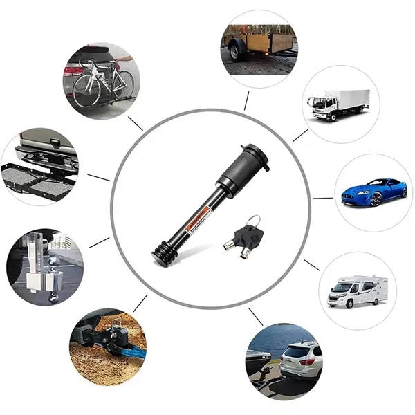 5/8 Inch Long Pin Trailer Receiver Lock - 5/8 Inch Long Pin Trailer Receiver Lock - Image 2 of 4