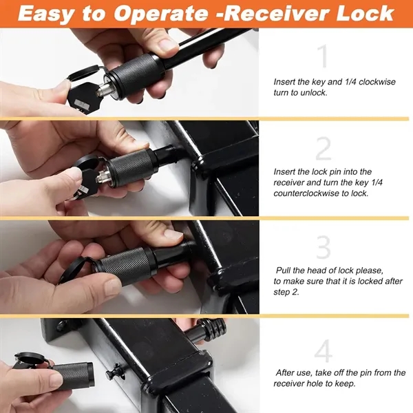 5/8 Inch Long Pin Trailer Receiver Lock - 5/8 Inch Long Pin Trailer Receiver Lock - Image 4 of 4